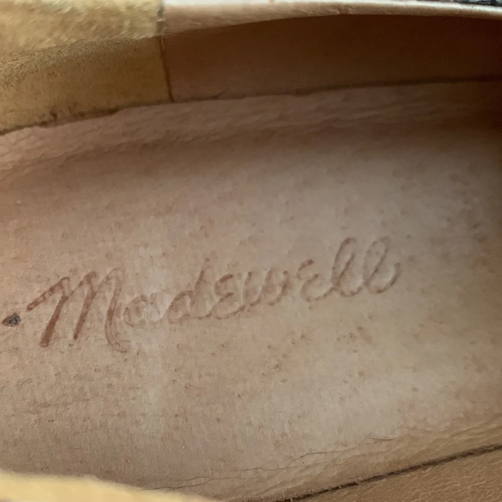 Madewell The Alex Snake Embossed Leather Loafer Black White 9.5 Business Office